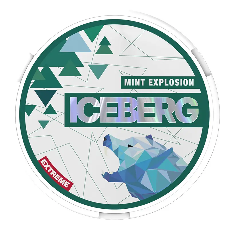  Mint Explosion Extreme Nicotine Pouches by Ice Berg 50mg/g 